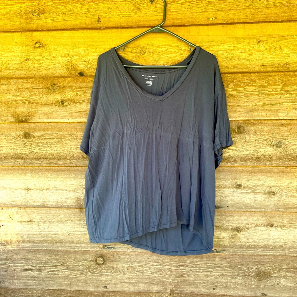 American Eagle dark grey Soft & Sexy shirt